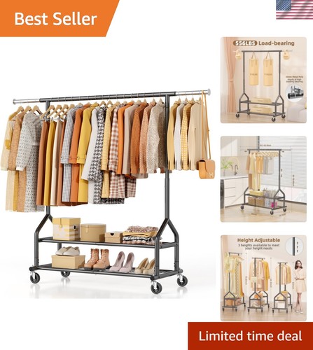 Heavy duty clothes - rack, load